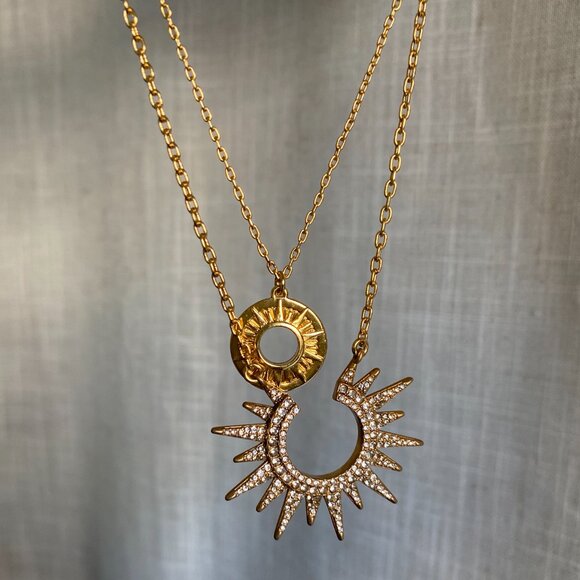 J. Crew Starburst Sparkle Double Necklace - Picture 4 of 7